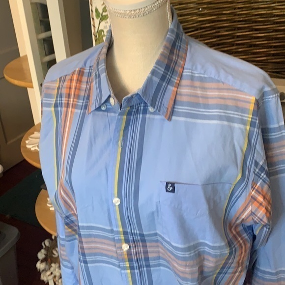 Tackle & Tide Plaid Long‎ Sleeve Button Down Large - Picture 2 of 10